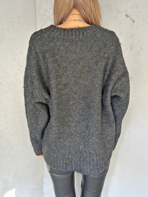 ロングシャギーオーバーカーディガン
